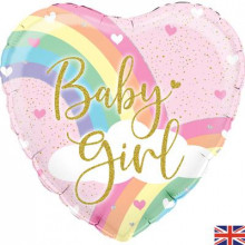 Pastel Rainbow Baby Girl 18"