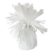 Balloon Weights White Foil