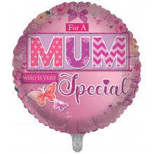 Foil Balloon Special Mum 2 Designs Double Sided