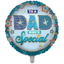 Foil Balloon Dad In A Million 2 Designs Double Sided