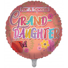 Foil Balloon Special Grandaughter 2 Designs Double Sided