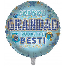 Foil Balloon Best Grandad 2 Designs Double Sided