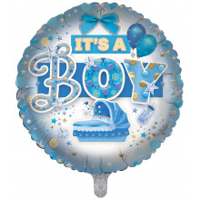 Foil Balloon It's A Boy Welcome 2 Designs Double Sided