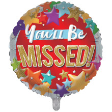 Foil Balloon You'll Be Missed 2 Designs Double Sided
