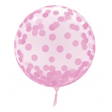 18" Vortex Sphere Balloon Spotted Pink