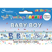 Party Banner 2.7m Baby Boy