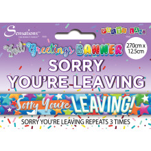 Party Banner 2.7m Sorry Your'e Leaving