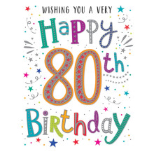 Age 80 Text 60 Cards C80647