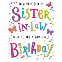Sister-In-Law Text C50 Cards C80669