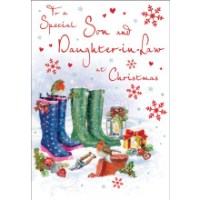 JXC2096 Son & Daughter-In-Law Trad C75 Christmas Card C85341