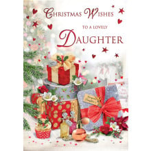 JXC1496 Daughter Traditional Christmas Card 75 C85476