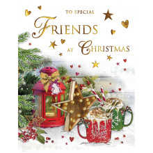 JXC1313 Sp.Frnds Text 50 Christmas Cards