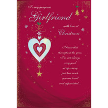 JXC1597 Girlfriend Traditional Christmas Card 75 C85529