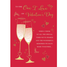 JVC0347 One I Love Trad C75 Valentine's Day Cards C88188