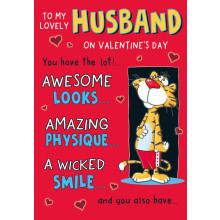 JVC0337 Husband Humour C75 Valentine's Day Card C88494