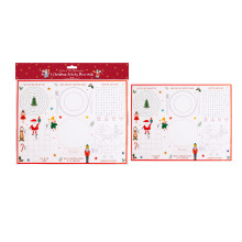 XF5605 Christmas Santa/Nutcracker Activity Placemats 6s