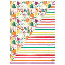 Gift Wrap Two Sided Friendly Fruit