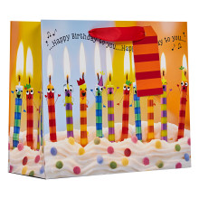 Gift Bag Birthday Candles Medium Shopper