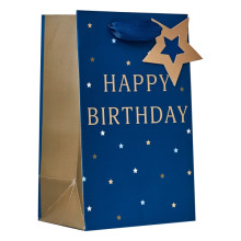 Gift Bag Happy Birthday Blue Small