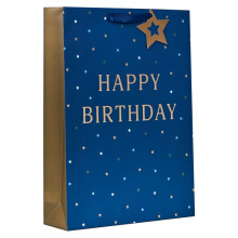 Gift Bag Happy Birthday Blue Ex.Large
