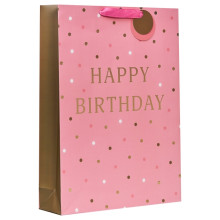 Gift Bag Happy Birthday Pink Ex.Large
