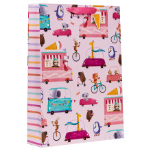 Gift Bag Wheelie Fun Pink Extra Large
