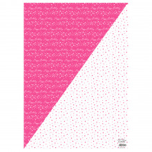 Gift Wrap Two Sided Birthday Pink
