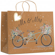 Gift Bag Mr & Mrs Large Shopper