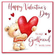 JVC0270 Girlfriend & Boyfriend Mix Square Valentines Day Cards ED-429-269/278