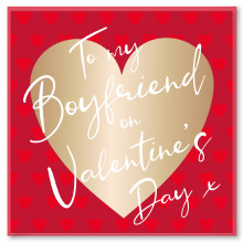 JVC0363 Boyfriend Square Valentine's Day Card ED-440-SC278