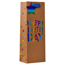Gift Bag Rainbow Kraft Bottle