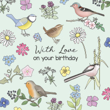 Open Female Trad Square Card EL002