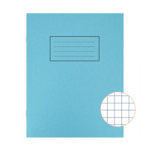 SG02410 Exercise Book 7mm Squared Blue