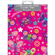 Flat Gift Wrap & Tags Cats F2575