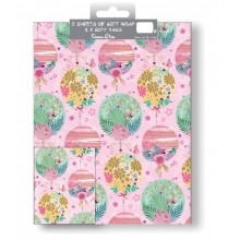 Gift Wrap & Tags Floral Circles F2615