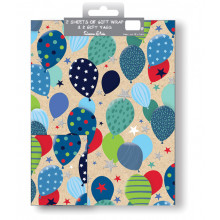 Flat Gift Wrap & Tags Balloons F2624