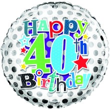 Foil Balloon 18" Age 40 Male