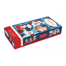 JXC0835 Open Flat Box Santa Christmas Cards