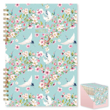 A4 Wire Notebook Pink Blossom