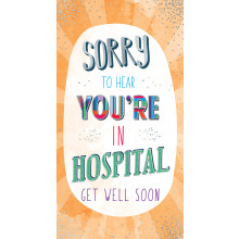 Hospital Get Well Slim Card FTN098