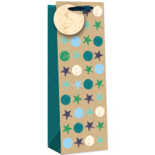 Gift Bag Spots/Stars Bottle Bag