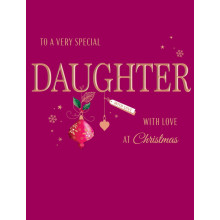 JXC2475 Daughter Trad C50 Christmas Card H95066