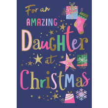 JXC2487 Daughter Trad C75 Christmas Card H95081