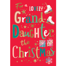JXC2647 Grand-daughter Trad C75 Christmas Card H95084