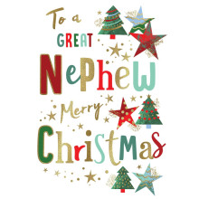 JXC2592 Nephew Trad C75 Christmas Card H95087