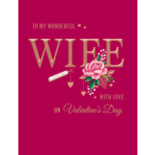 JVC0243 Wife Trad 60 Valentines Day Cards H98008