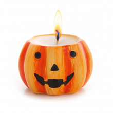 Halloween Ceramic Pumpkin Candle