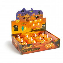 Halloween Pumpkin Tealight Candle b/o 5cm