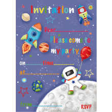 Hanging Pack 20 Sheets & Envelopes Party Invites Space