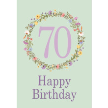 Age 70 Female C50 Card JG0060